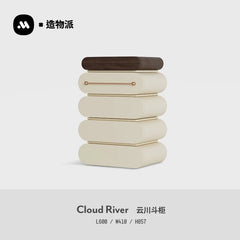 French Cream Style Storage Black Walnut Cabinet Home Furniture Drawer Type Showcase Locker Living Room Cabinets Storage Locker