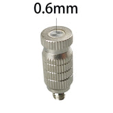 20pcs High Pressure Zinc Plated Misting Nozzle Sprayer Head for Outdoor 0.1MM-0.8MM