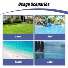 Inflatable Water Trampoline for Lake, Recreational Floating Water Bouncer with 500W Electric Inflator & Rope Ladder