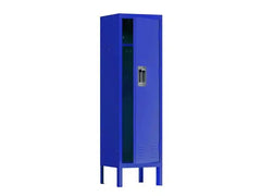School Storage Cabinet 1 Door Tall Single Metal Locker-Retro Style Storage Cabinet--Industrial Furniture--For Living Room/Bedroo