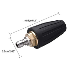 1Pcs High-Pressure Water Gun Ceramic-Core Rotating Spray Nozzle 360° Turbo Lotus Cleaning Tip 1/4 Size Supports 4000PSI Pressure