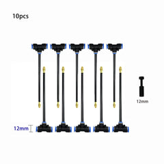 10PCS Universal Automatic Irrigation Sprinkler Kit Outdoor Misting Cooling System Brass Mist Nozzle 8/12mm Hose Tee