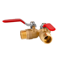 2025 New Brass 3/4" Garden Hose Splitter 2-way Tap Y-Type Watering Connector Garden Tap Outdoor Faucet Full Flow Hose Splitter
