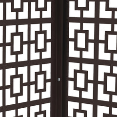 4 Panels Air Conditioner Fence Coffee Color 1.5P Privacy Fence Cover for A/C Conditioning Unit Outdoor Units