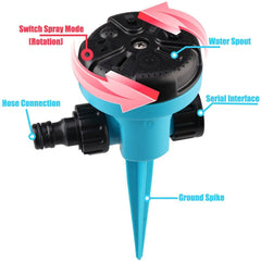 360 Degree Rotating Quick Connect Automatic Large Area Sprinkler For Yard Lawn And Garden Convenient Grassland Irrigation Tools