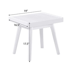 Farmhouse Style Solid Wood Slatted Bench Entryway or Bedroom Indoor Use Durable New Zealand Pine Assembly Required