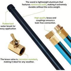 All-In-One Watering Kit - Heavy Duty 1" 100 Ft Garden Hose, 650 PSI High-Pressure Watering Tool, Kinkless Garden Hoses