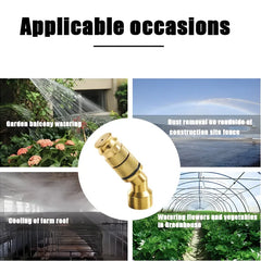 Universal Brass Spray Head Adjustable Garden Irrigation Micro Sprinklers Agriculture Detachable Plant Flower Watering Spray Tool