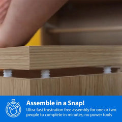 4 Drawer Dresser Tall Dresser Euro Oak Finish Easy Assembly Metal Glide System Safety Features Elegant Storage Solution Bedroom