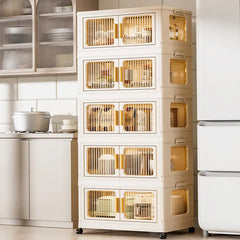 A Folding Storage Cabinet Wardrobe Clothes Organising Cabinet Toys Shelves Storage Cabinet Miscellaneous Snacks Storage Box