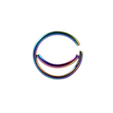 1-5Pcs Stainless Steel D Shape Nose Ring For Women Men 20G Nose Hoop Rings Ear Cartilage Tragus Helix Piercings Jewelry