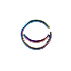 1-5Pcs Stainless Steel D Shape Nose Ring For Women Men 20G Nose Hoop Rings Ear Cartilage Tragus Helix Piercings Jewelry