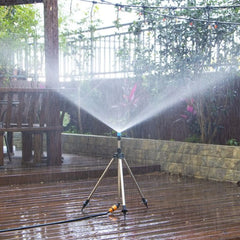 Tripod Sprinklers For Yard 360 Degree Sprinkler Stand Tripod Outdoor Adjustable Height Watering Equipment For Yard Flower Bed