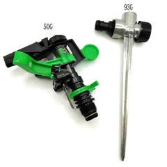 1/2" Rocker Sprinkler 360 Degree Adjustable Rocker Arm Nozzle Garden Lawn Flowerbed Greenhouse Watering Irrigation Tool
