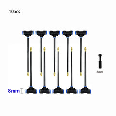 10PCS Universal Automatic Irrigation Sprinkler Kit Outdoor Misting Cooling System Brass Mist Nozzle 8/12mm Hose Tee