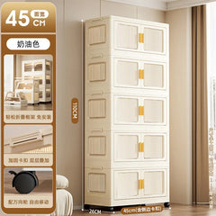 A Folding Storage Cabinet Wardrobe Clothes Organising Cabinet Toys Shelves Storage Cabinet Miscellaneous Snacks Storage Box