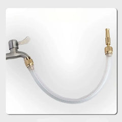 1Set High Pressure Water Spray Torch Nozzle Brass Plating with Quick-connect Connector Washing Machine Nozzle 1/2" 3/4"