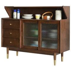 Side cabinet Kitchen cupboard Solid wood locker Simple Living room wall storage Household dining room