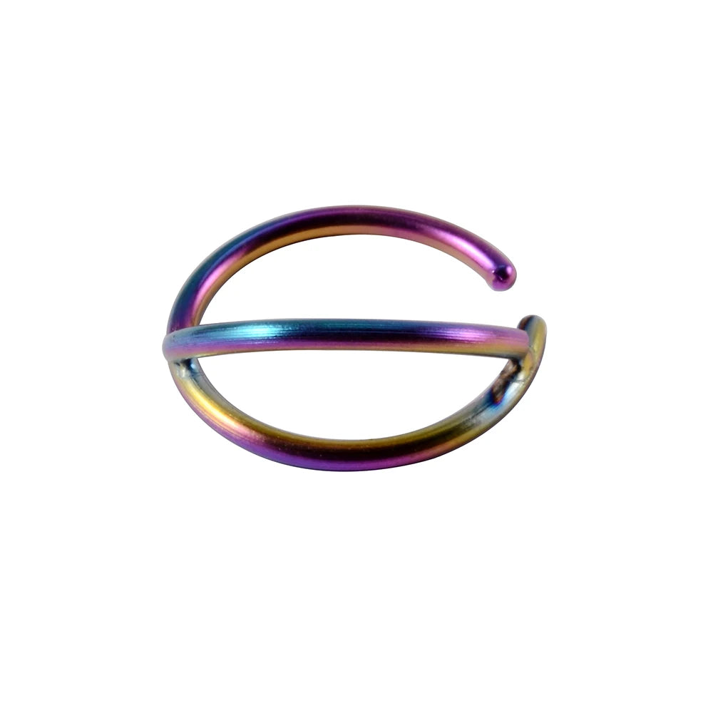 1-5Pcs Stainless Steel D Shape Nose Ring For Women Men 20G Nose Hoop Rings Ear Cartilage Tragus Helix Piercings Jewelry