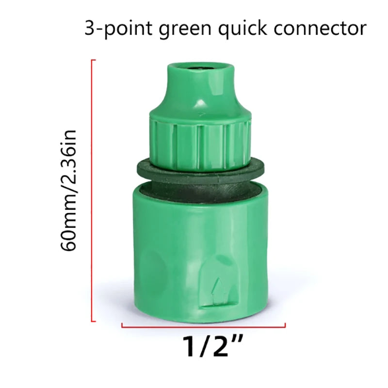 1pc Garden Hose Quick Connector Irrigation Water Fitting Drip System Accessories Outdoor Tap Link Easy Use