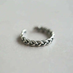 Punk Girl Ring 2020 Fashion New Ring Retro Personality Niche Fine Twist Wheat Ear Net Celebrity Ring Women's Wholesale