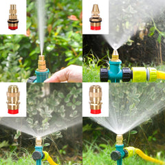 2pcs Brass Automatic Irrigation Sprinkler Head, Single-hole Nozzle, Watering Atomizing Fitting, Sprinkler Head with Filter ﻿