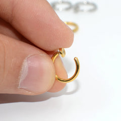 1PC Surgical Steel Fake Spring Earring Labret Lip Ring Nose Ring Clip On Ear Nose Helix Ring Ear Ring Body Piercing Jewelry