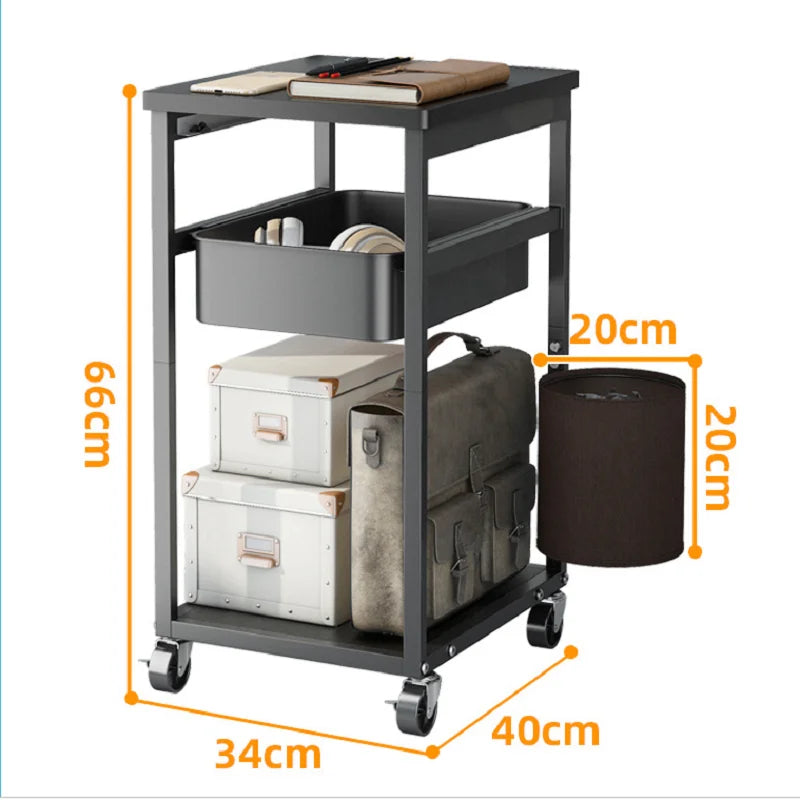 JOYLIVE Storage Rack Shelf Kitchen Bedroom Trolley Sewing Bathroom Shelf Movable Trolley Storage Of Mother And Baby Supplies New