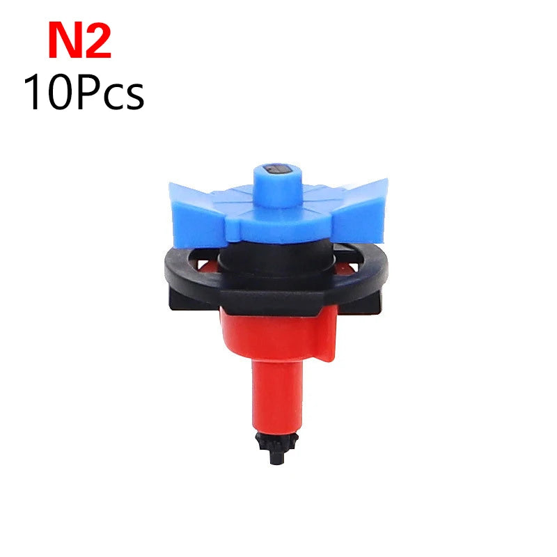 10pcs 360-Degree Rotating Sprinkler Hanging Fruit Trees Water-saving Irrigation Micro Sprinkler Rotary Nozzle For Greenhouse