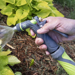 Pistol Grip Adjustable Garden Hose Nozzle Durable Metal Construction Leak Proof Trigger Lock Non Slip Grip Ideal Watering