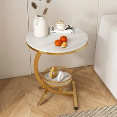 Cream Wind Corner, Several Rock Slabs, Side Tables, Living Room, Sofa, Side Tables, Balcony, Double Layer Small Round Table, Cre