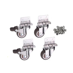 Set 4PCS Furniture Caster Wheels Heavy Duty Universal Carriage Wheel for Baby Crib Bed Cart Trolley Wheelchair Office Chair