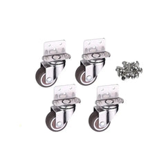 Set 4PCS Furniture Caster Wheels Heavy Duty Universal Carriage Wheel for Baby Crib Bed Cart Trolley Wheelchair Office Chair