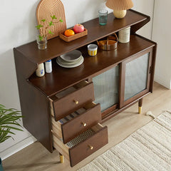Side cabinet Kitchen cupboard Solid wood locker Simple Living room wall storage Household dining room