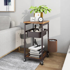 JOYLIVE Storage Rack Shelf Kitchen Bedroom Trolley Sewing Bathroom Shelf Movable Trolley Storage Of Mother And Baby Supplies New