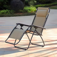 Sports Zero Gravity Outdoor Portable Folding Camping Lawn Deck Patio Pool Recliner Lounge Chair for Adults, Adjustable Headrest