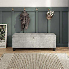 Furniture of America Ullan Storage Bench for Living Room, Bedroom, Easy Assembly