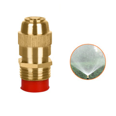 2pcs Brass Automatic Irrigation Sprinkler Head, Single-hole Nozzle, Watering Atomizing Fitting, Sprinkler Head with Filter ﻿
