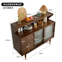 Side cabinet Kitchen cupboard Solid wood locker Simple Living room wall storage Household dining room