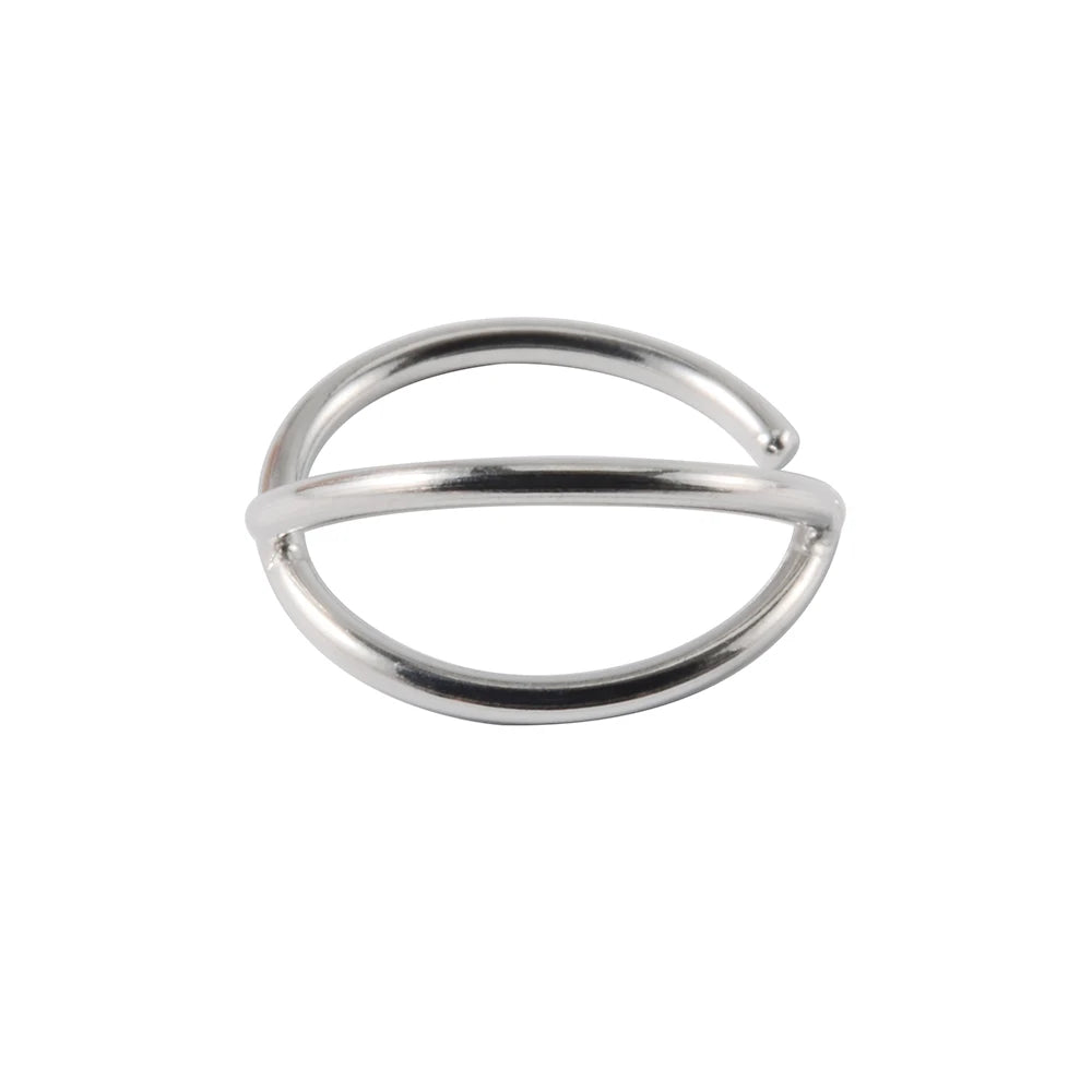 1-5Pcs Stainless Steel D Shape Nose Ring For Women Men 20G Nose Hoop Rings Ear Cartilage Tragus Helix Piercings Jewelry