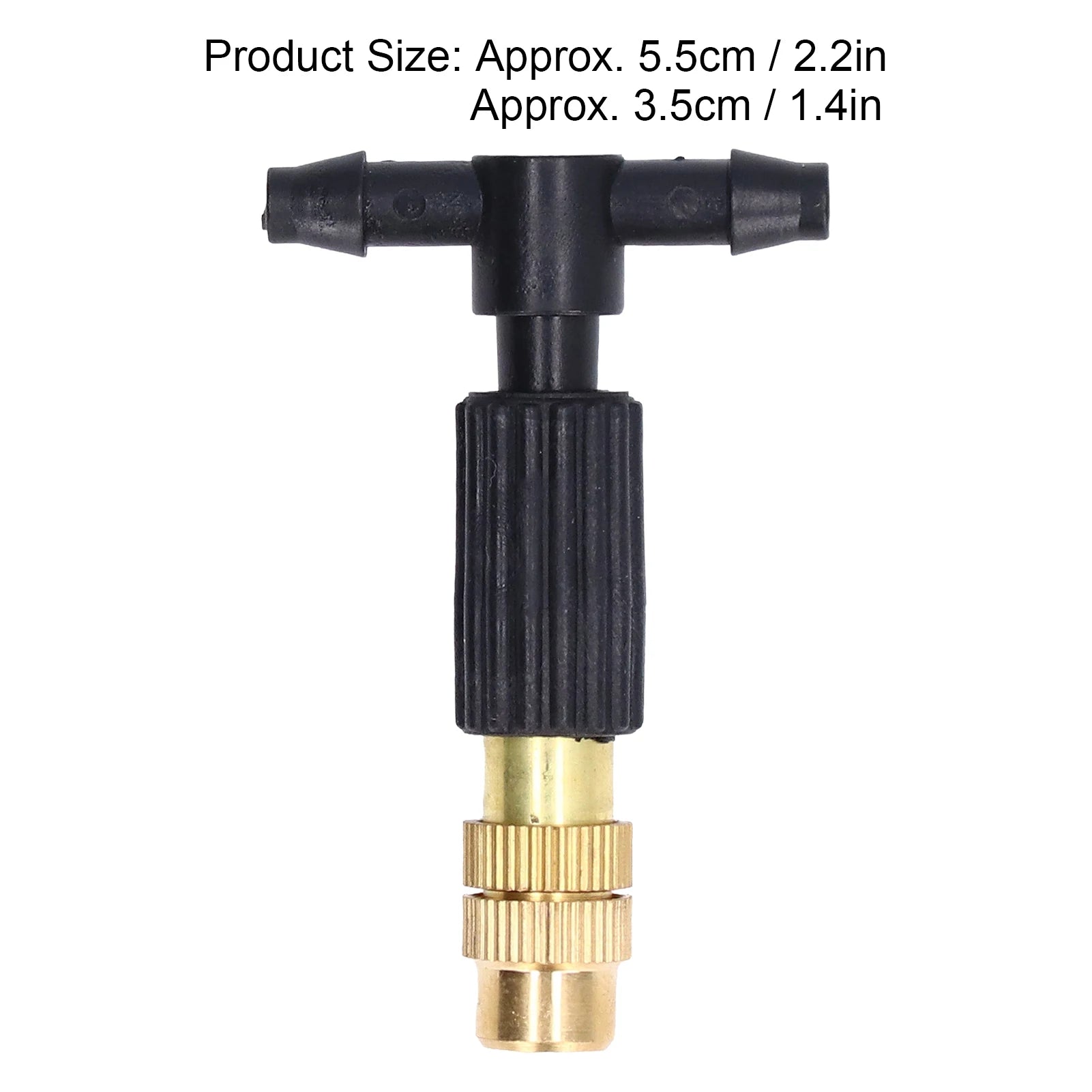 10-Pack Adjustable Atomizing Nozzles, 4/7mm Hose Compatible, Removable Design for Greenhouse Cooling & Garden Irrigation