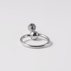 1/5pcs Stainless Steel Labret with Slave Ring Ball Ear Tragus Cartilage Piercing Lip Stud Lobe Earrings Body Piercing Jewelry