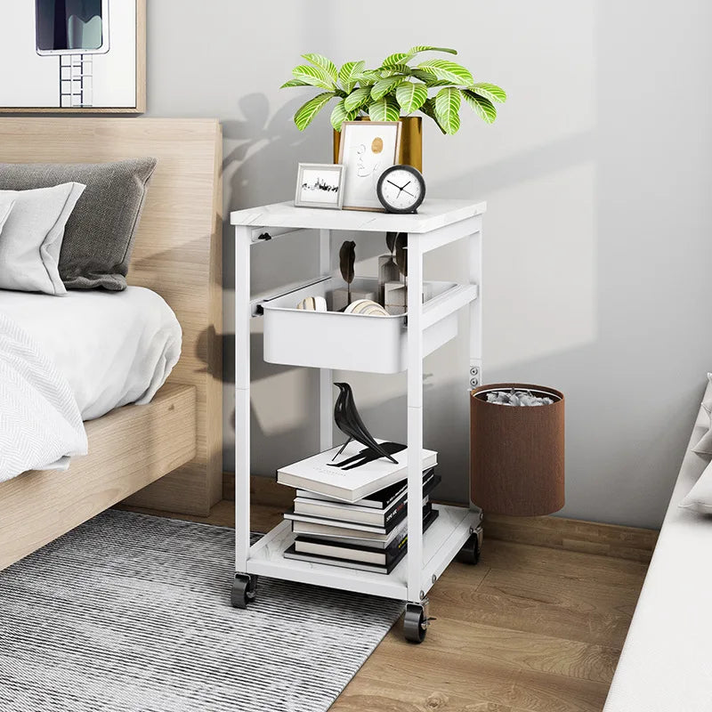 JOYLIVE Storage Rack Shelf Kitchen Bedroom Trolley Sewing Bathroom Shelf Movable Trolley Storage Of Mother And Baby Supplies New