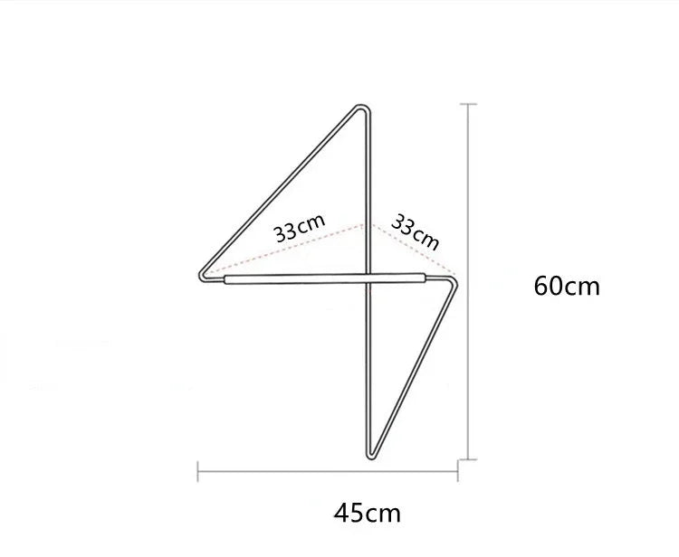 Nordic Corner Hanger Bedroom Living Room Net Hanging Northern Europe Simplicity Creativity Storage Designer Decorate Coat Rack