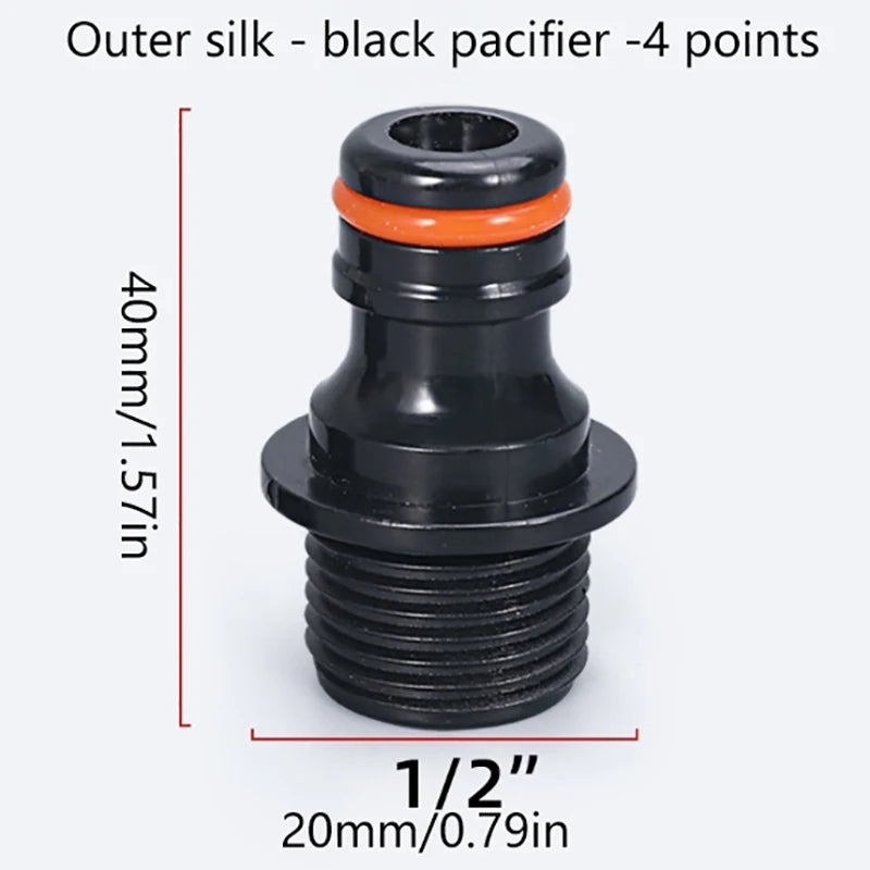1pc Garden Hose Quick Connector Irrigation Water Fitting Drip System Accessories Outdoor Tap Link Easy Use
